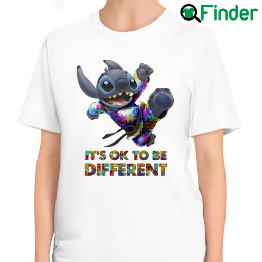 Nice official Baby Stitch Autism Its Ok to be different T Shirt