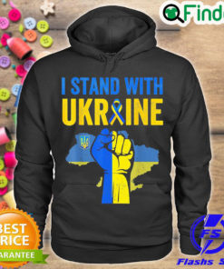 Nice support Ukraine I Stand With Ukraine Ribbon Flag Peace Ukraine Hoodie