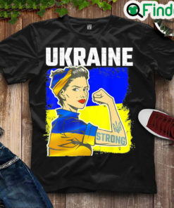 Nice ukrainian Flag Strong Ukraine Pride Women Free Ukraine Peace Ukraine Shirt