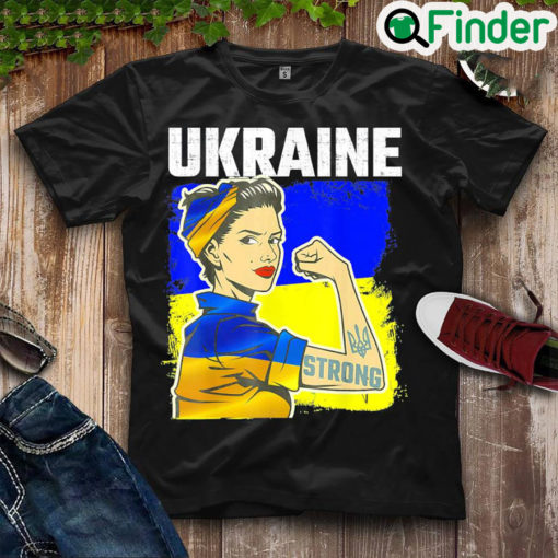 Nice ukrainian Flag Strong Ukraine Pride Women Free Ukraine Peace Ukraine Shirt