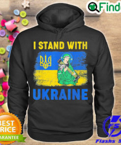 Nice vintage I Stand With Ukraine Saint Javelin Ukrainian Flag Peace Ukraine Hoodie