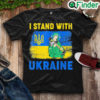 Nice vintage I Stand With Ukraine Saint Javelin Ukrainian Flag Peace Ukraine Shirt