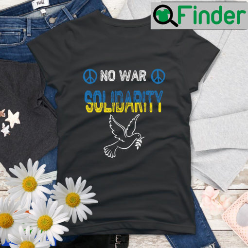 No War Solidarity America with Ukraine Shirt