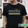 Nobody Will Break Us We Are Ukrainians Shirt