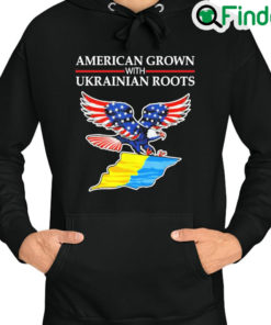 Official American Grown With Ukrainian Roots Vintage Hoodie