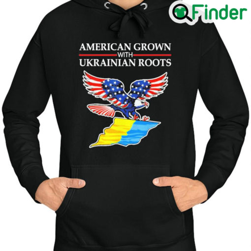 Official American Grown With Ukrainian Roots Vintage Hoodie