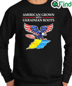 Official American Grown With Ukrainian Roots Vintage Sweatshirt