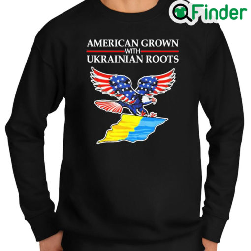 Official American Grown With Ukrainian Roots Vintage Sweatshirt