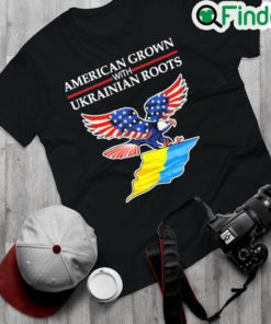 Official American Grown With Ukrainian Roots Vintage T Shirt