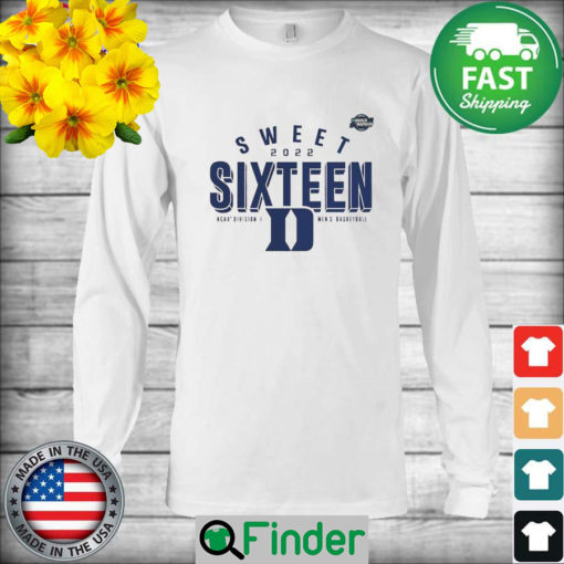 Official Duke Blue Devils basketball 2022 NCAA division I mens basketball Sweet Sixteen March Madness Champions Long Sleeve