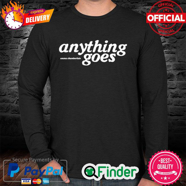 Official Emma Chamberlain Anything Goes Emma Chamberlain Long Sleeve Official Emma Chamberlain Anything Goes Emma Chamberlain Long Sleeve