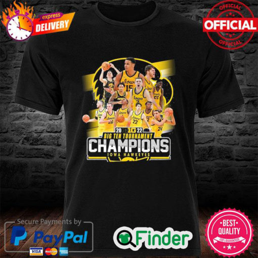 Official Iowa Hawkeyes football 2022 Big ten tournament champions shirt