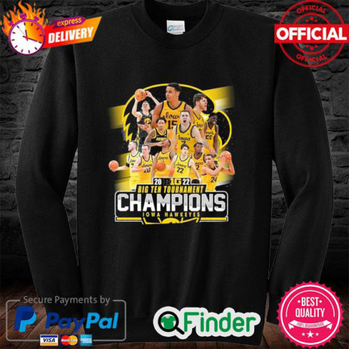 Official Iowa Hawkeyes football 2022 Big ten tournament champions sweatshirt