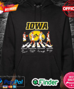 Official Iowa Hawkeyes football Abbey Road signatures 2022 Hoodie