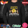 Official Iowa Hawkeyes football Abbey Road signatures 2022 Long Sleeve