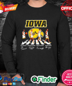 Official Iowa Hawkeyes football Abbey Road signatures 2022 Long Sleeve