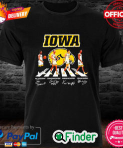 Official Iowa Hawkeyes football Abbey Road signatures 2022 shirt