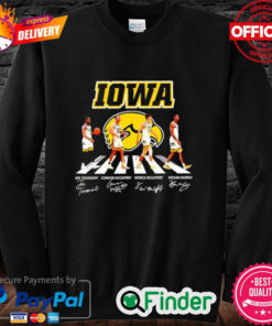 Official Iowa Hawkeyes football Abbey Road signatures 2022 sweatshirt