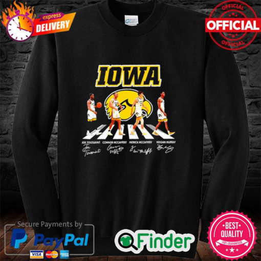 Official Iowa Hawkeyes football Abbey Road signatures 2022 sweatshirt