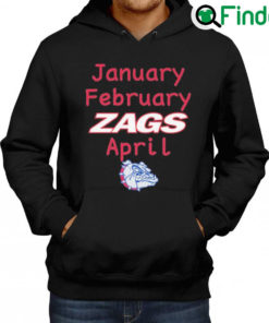 Official January february zags april Hoodie