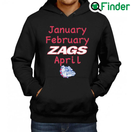 Official January february zags april Hoodie