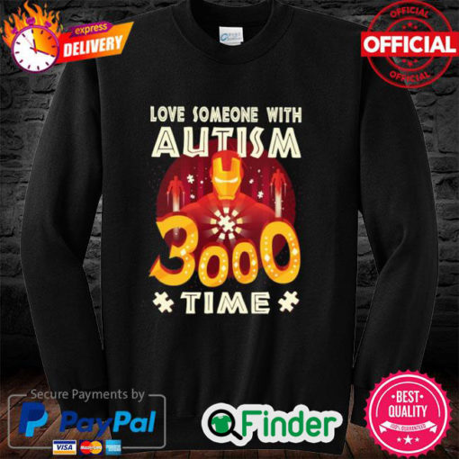 Official Love someone with Autism 3000 time Hoodie