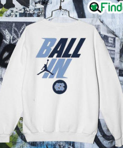 Official North Carolina Tar Heels Jordan Brand Youth Ball In Bench Sweatshirt