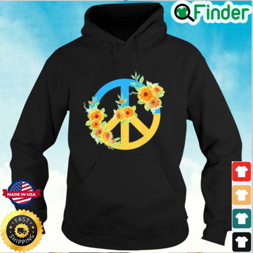 Official Sunflower Ukrainian Ukraine Flag Ukraine Peace Hippie Hoodie