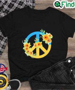 Official Sunflower Ukrainian Ukraine Flag Ukraine Peace Hippie Shirt