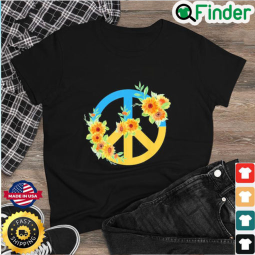 Official Sunflower Ukrainian Ukraine Flag Ukraine Peace Hippie Shirt