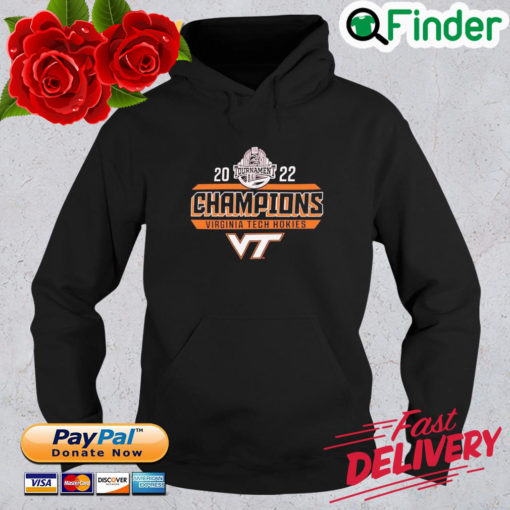 Official Virginia Tech Hokies 2022 ACC Mens Basketball Conference Tournament Champions Hoodie