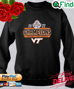 Official Virginia Tech Hokies 2022 ACC Mens Basketball Conference Tournament Champions Sweatshirt