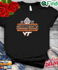 Official Virginia Tech Hokies 2022 ACC Mens Basketball Conference Tournament Champions T shirt