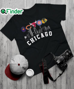 Official chicago Fire FC and Chicago Bear and Chicago Bulls and Chicago Cubs and Chicago Blackhawks Chicago City Shirt