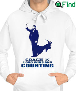 Official coach K 1000 1K Wins And Counting Hoodie