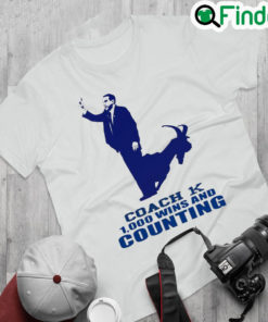 Official coach K 1000 1K Wins And Counting Shirt