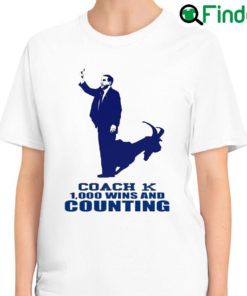 Official coach K 1000 1K Wins And Counting T Shirt