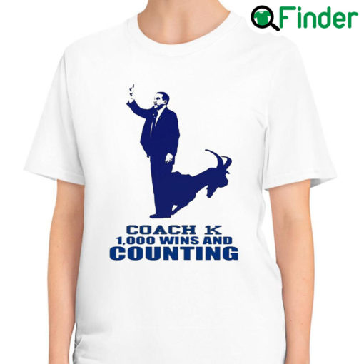 Official coach K 1000 1K Wins And Counting T Shirt