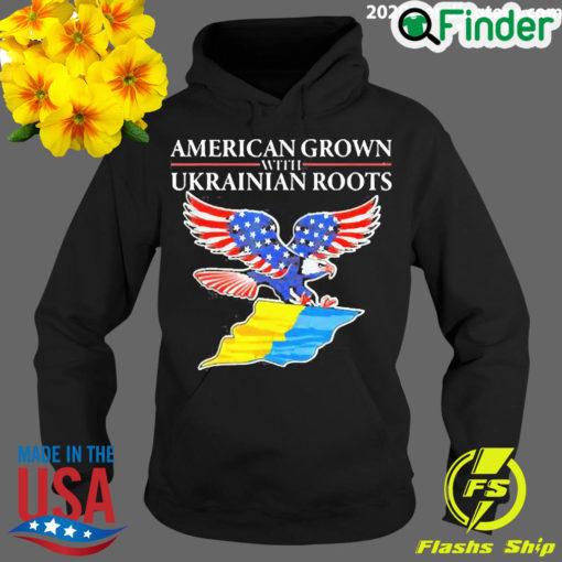 Official eagles American Grown With Ukrainian Root Hoodie