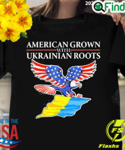 Official eagles American Grown With Ukrainian Root T shirt