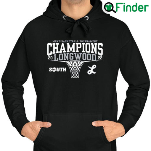 Official longwood Lancers Blue 84 2022 Big South Mens Basketball Conference Tournament Champions Hoodie