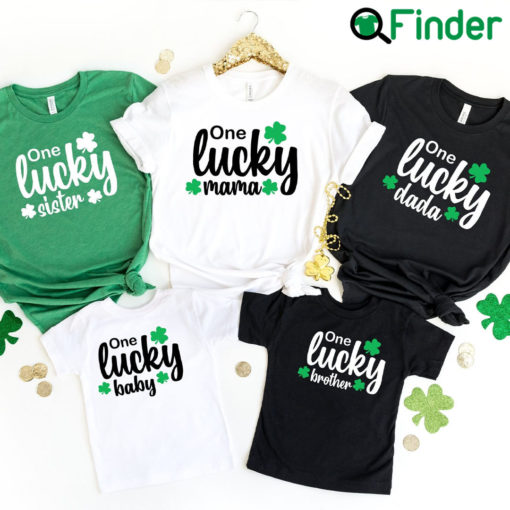 One Lucky Family Matching Saint Patricks Day Shirt