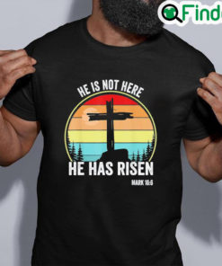 Original He is Risen Christian Easter Happy Eater Day Tee Shirt