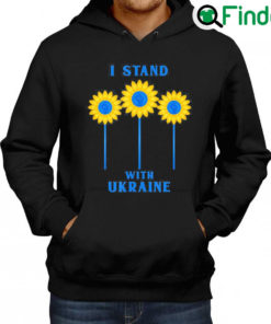 Original I Stand With Ukraine Sunflower Raised Fist Love Ukraine Hoodie