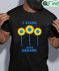 Original I Stand With Ukraine Sunflower Raised Fist Love Ukraine Shirt