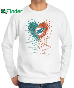 Original Miami Dolphins Football In My Heart Sweatshirt