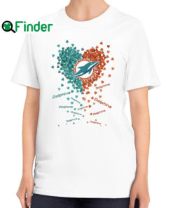 Original Miami Dolphins Football In My Heart T Shirt