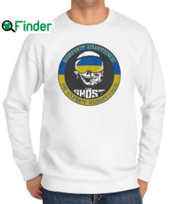 Original The Ghost Respect Existence Or Expect Resistance Ukraine Flag Sweatshirt