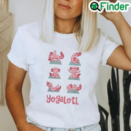 Original Yogalotl Axolotl Yoga Poses Cute Zen Meditation T Shirt