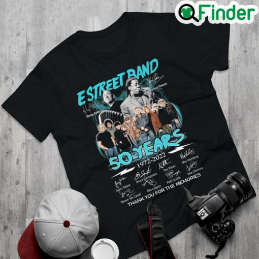 Original official E Street Band 50 years 1972 2022 thank you for the memories signatures shirt